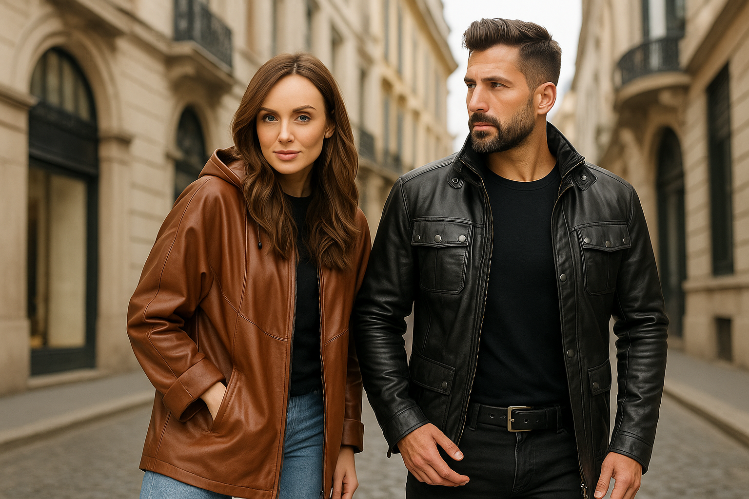 Lederwesten Herren